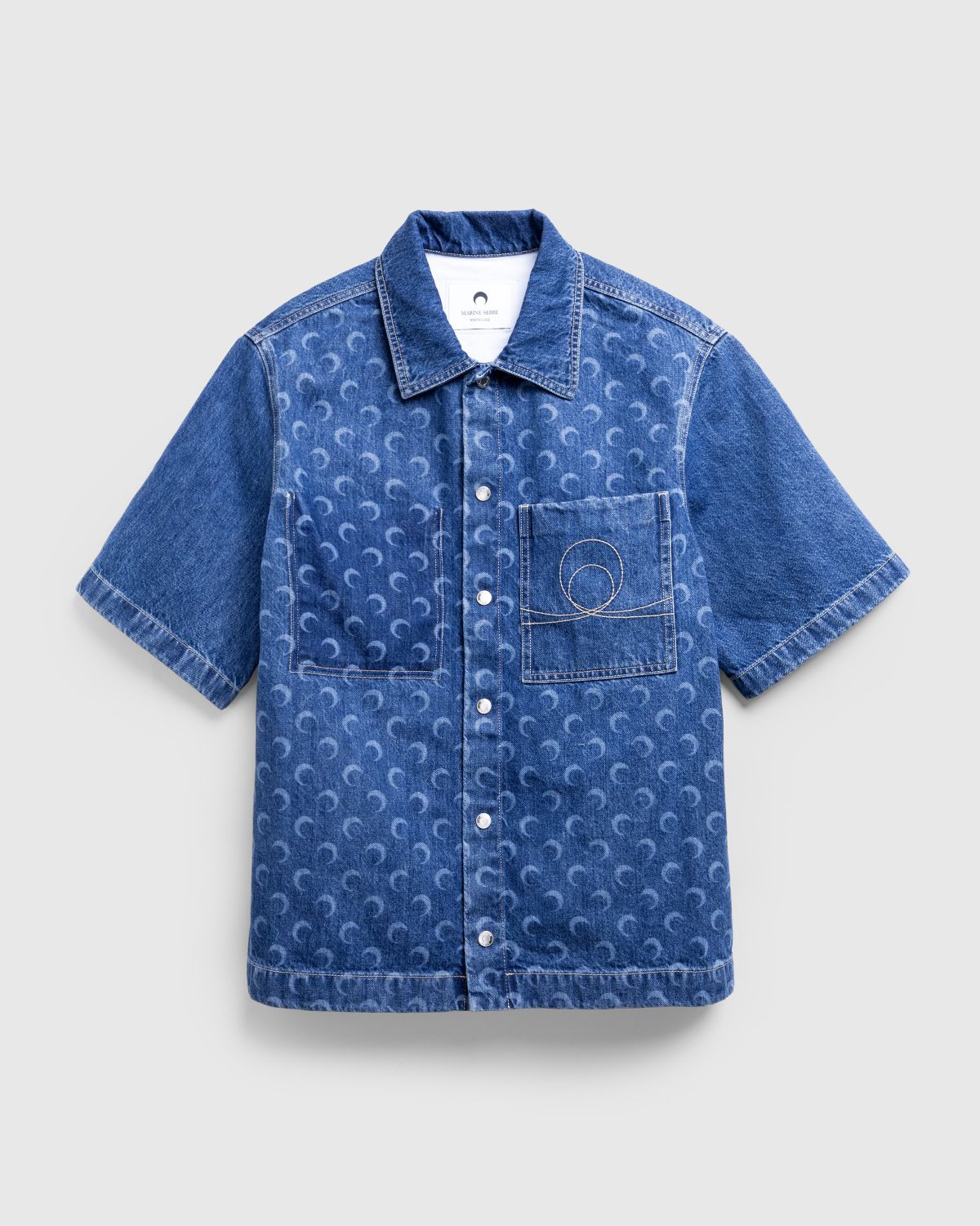 Blue bandana supreme short sleeve hot sale button down